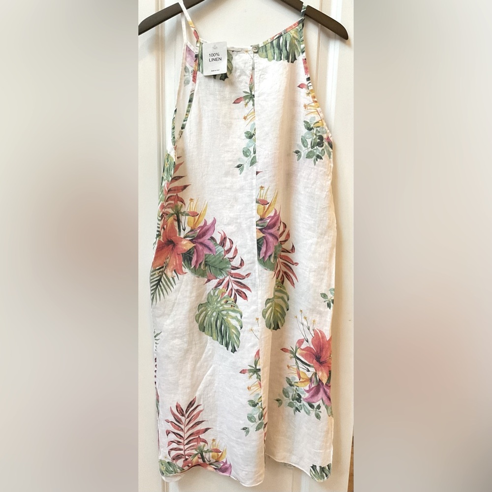 Lungo L’Arno 100% Linen Italian Sun Dress NWT - Picture 5 of 5